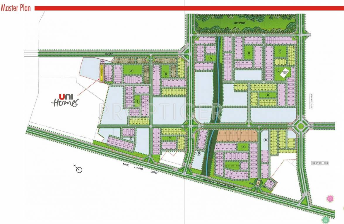 Images for Master Plan of Unitech Unihomes