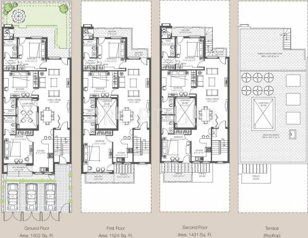 Cluster Plan the-terraces-villa-floors Cluster Plan