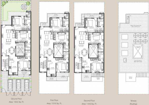 Cluster Plan the-terraces-villa-floors Cluster Plan