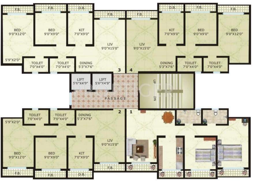 Images for Cluster Plan of Vinay Unique Heights