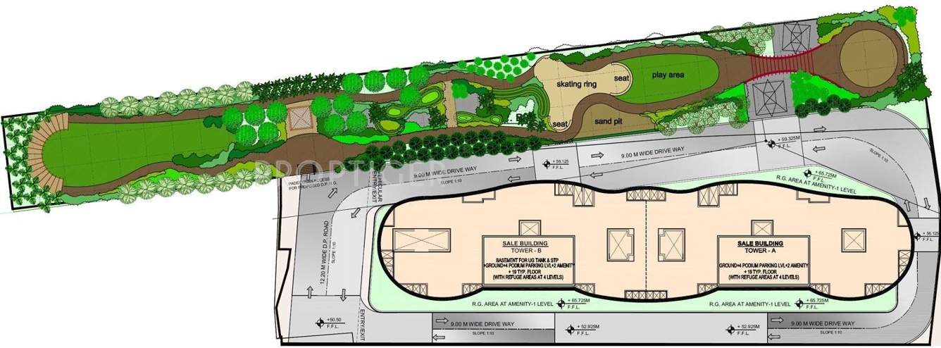 veda exclusive Images for Layout Plan of Omkar Realtors And Developers Veda Exclusive