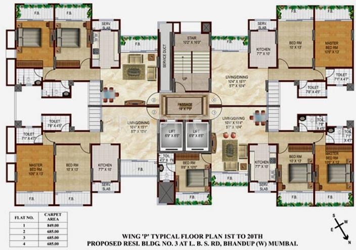 Images for Cluster Plan of Srishti Group Heights