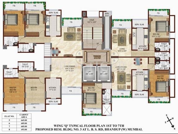 Images for Cluster Plan of Srishti Group Heights