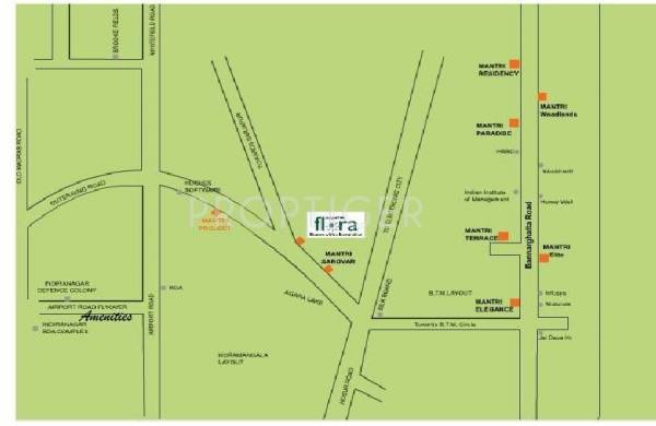 Images for Location Plan of Mantri Mantri Flora