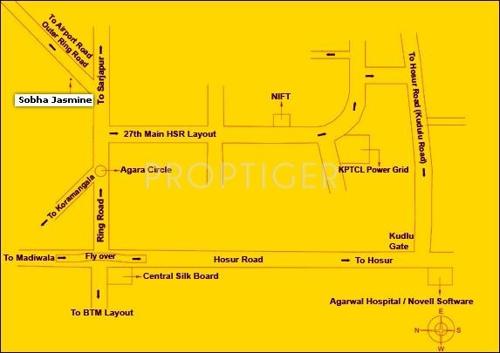  jasmine Images for Location Plan of Sobha Jasmine
