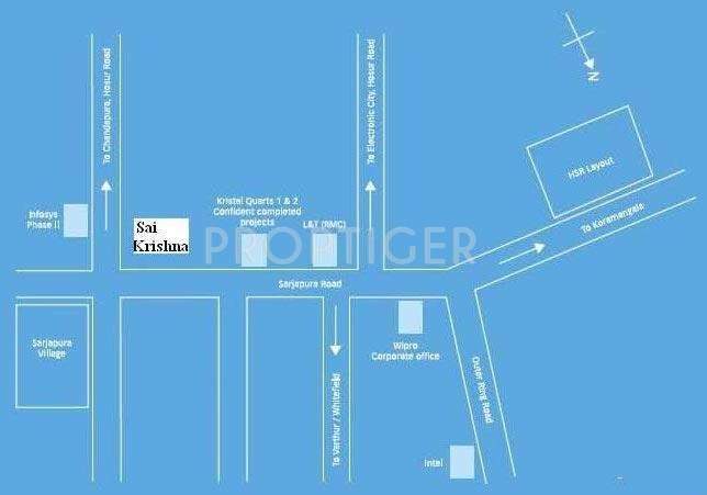  sai krishna Images for Location Plan of Sowparnika Projects Sai Krishna
