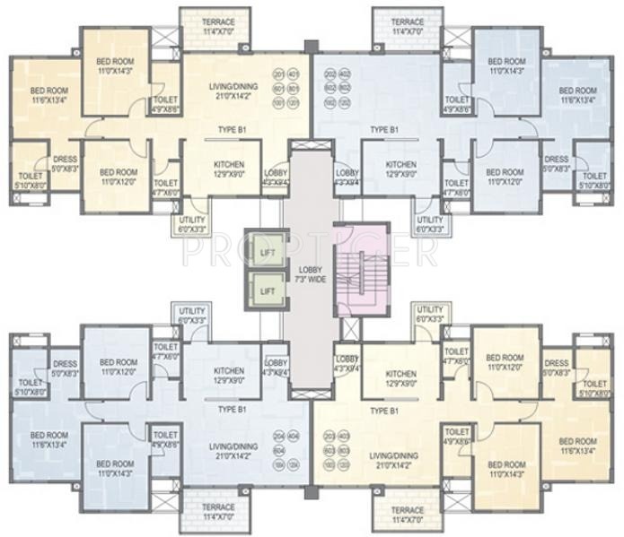  bloomfield-apartment Angelfish Cluster Plan