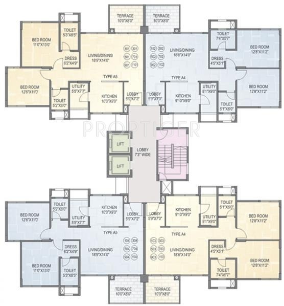  bloomfield-apartment Bronze Cluster Plan