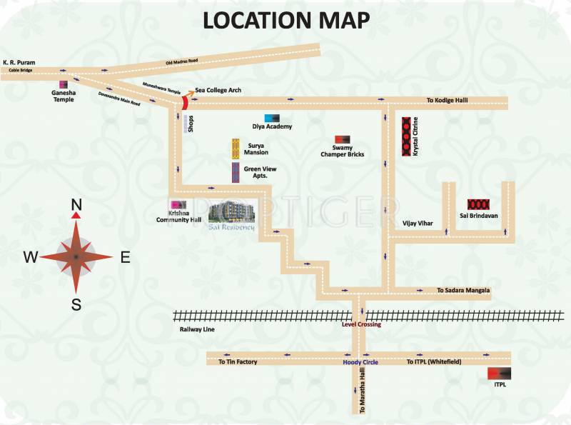 Shree Hema Sai Residency Location Plan