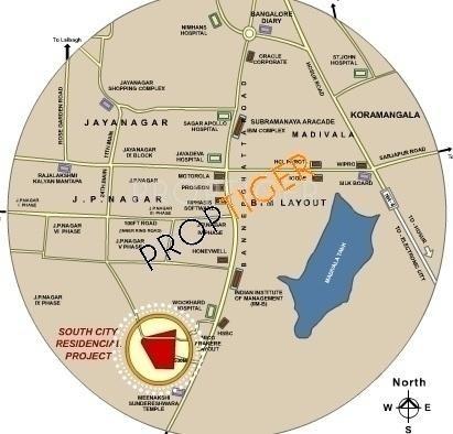  south-city Images for Location Plan of L And T South City