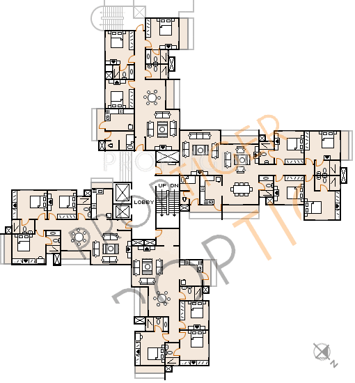 magnolia Tower A Cluster Plan