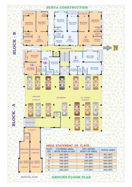  vinayak-tower Block A & Block B Cluster Plan