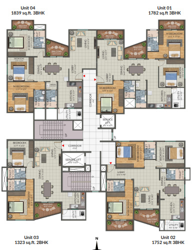  terraces Cluster Plan