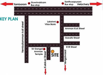  santhoshapuram-flat Location Plan