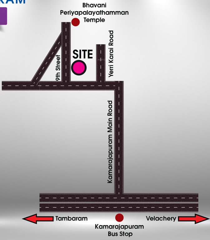  ayyappa nagar kamarajapuram flat Location Plan