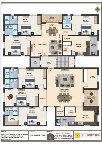  adyar-apartment Adyar Apartment Cluster Plan