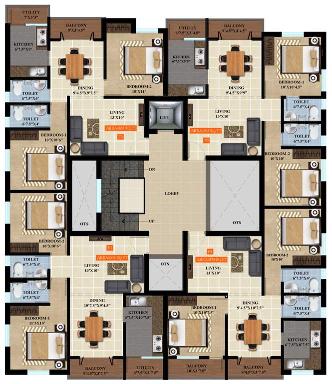  shrijith kanmani Shrijith Kanmani Cluster Plan for 1st Floor