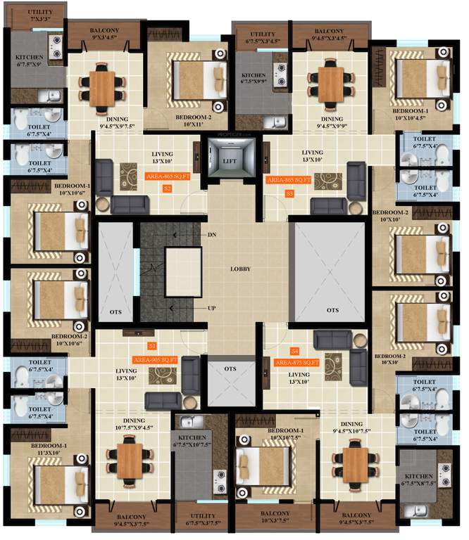  shrijith kanmani Shrijith Kanmani Cluster Plan for 2nd Floor