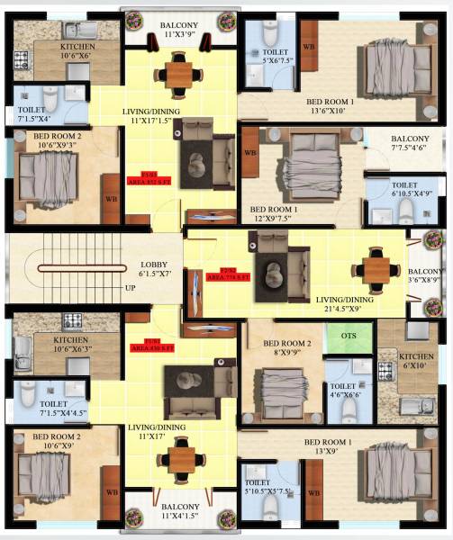  aglaia Aglaia Cluster Plan for 1st Floor