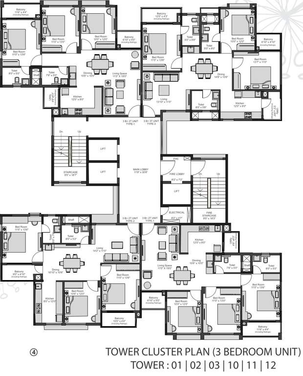  fairytale Fairytale Cluster Plan From 1st To 12th Floor