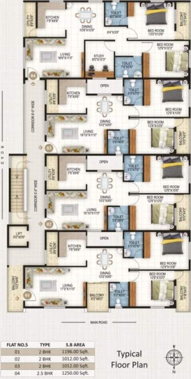  lotus SLV Lotus Cluster Plan from 1st to 4th Floor