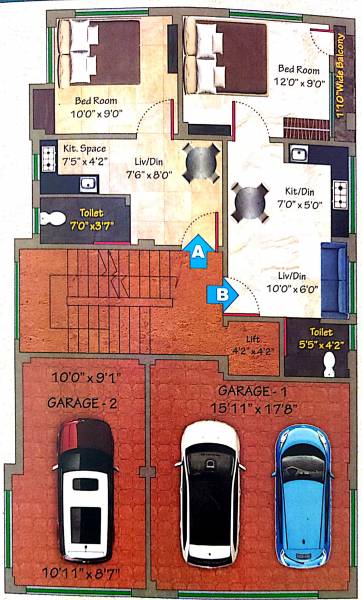  dreeamnest Cluster Plan for ground Floor