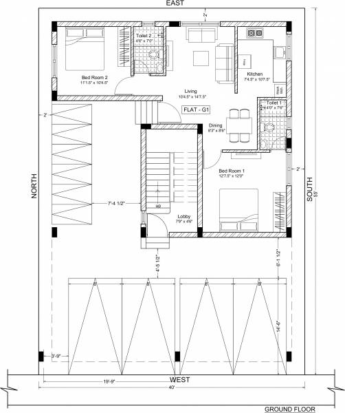  vaikuntha Vaikuntha Cluster Plan for ground Floor