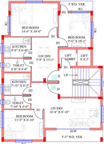  ananda-niketan Ananda Niketan Cluster Plan for 4th Floor