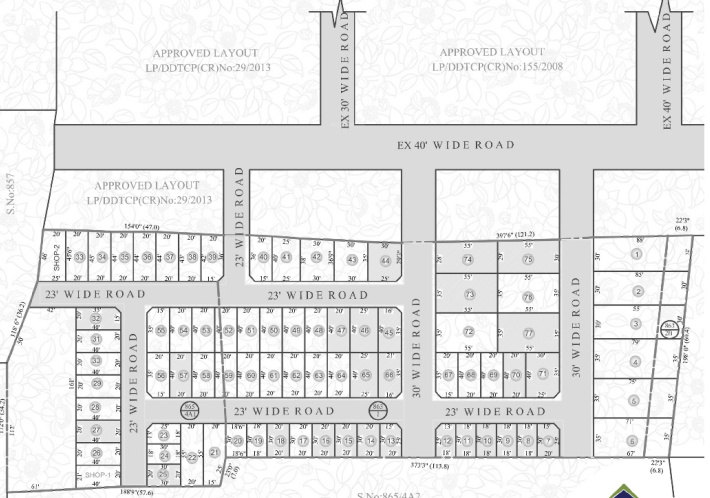  hariprasad nagar plot Layout Plan