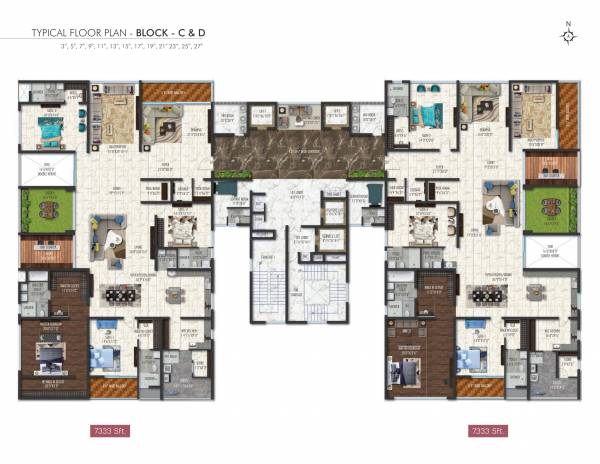  fortune-sonthalia-sky-villas BLOCK A Cluster Plan