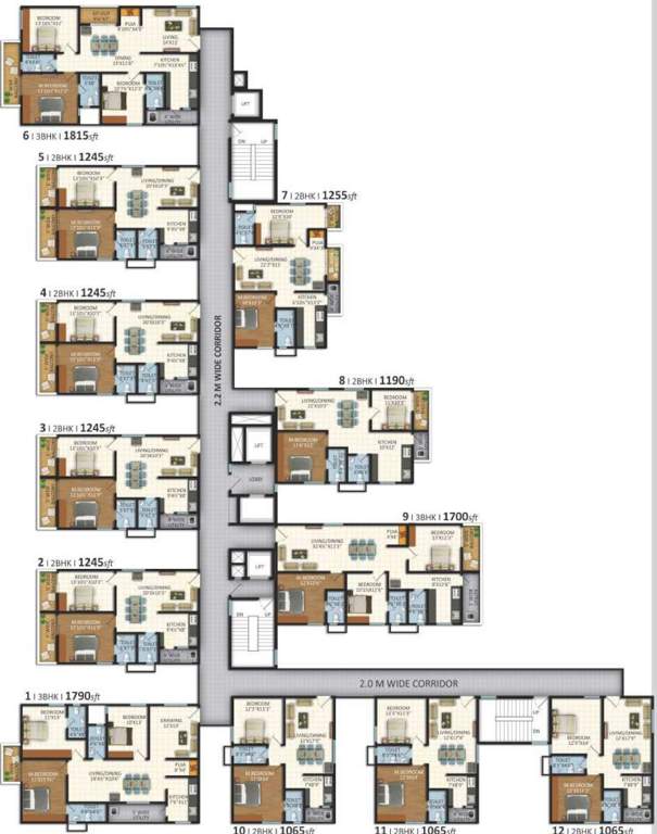  lakecity east Tower 4 Cluster Plan From Ground to 1st Floor