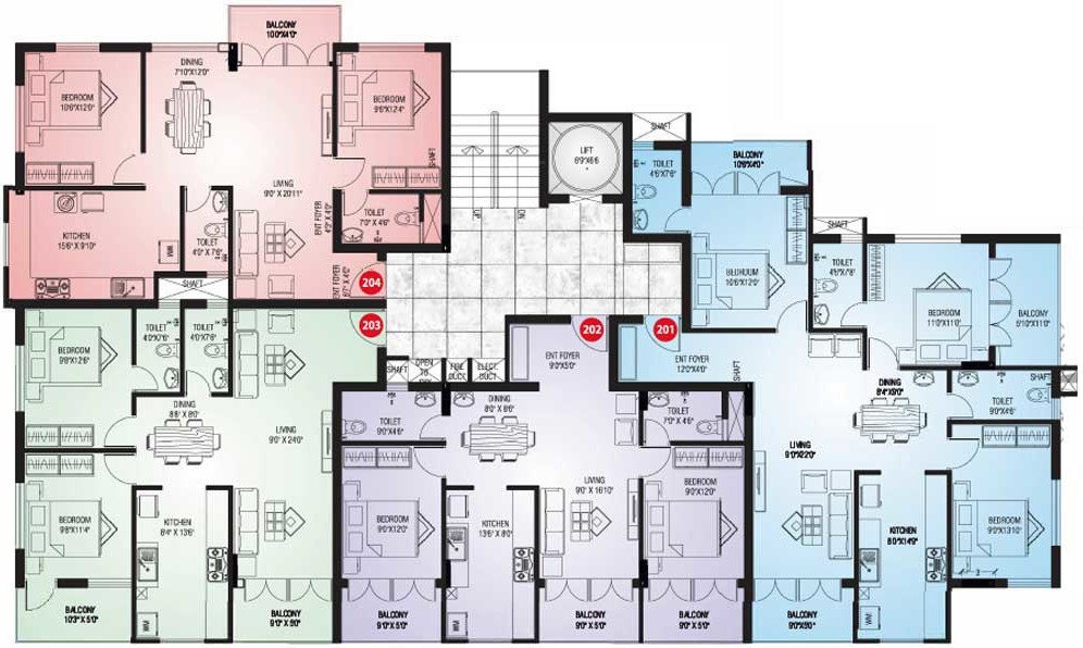  jaya krishna Jaya Krishna Cluster Plan from 2nd to 4th Floor