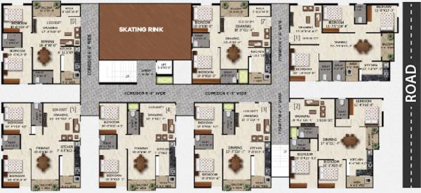  chintala-residency Nestcons Chintala Residency Cluster Plan For Block 1