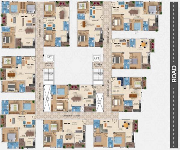  chintala-residency Nestcons Chintala Residency Cluster Plan For Block 2