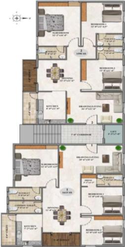  supreme Lansum Supreme Cluster Plan from 1st to 5th Floor