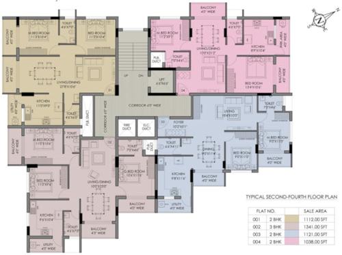 Nforce Le Zorin Cluster Plan from 2nd to 4th Floor le-zorin Nforce Le Zorin Cluster Plan from 2nd to 4th Floor