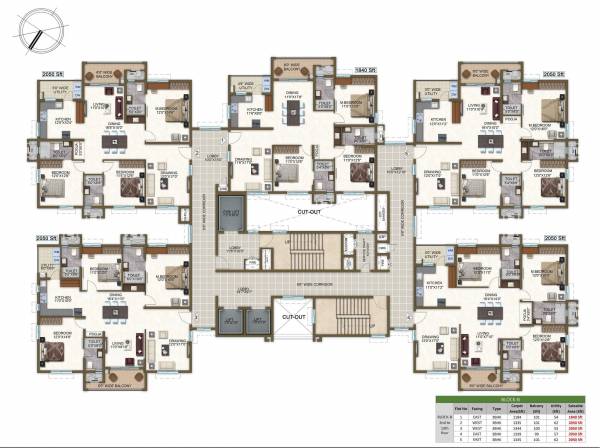  altius BLOCK B Cluster Plan
