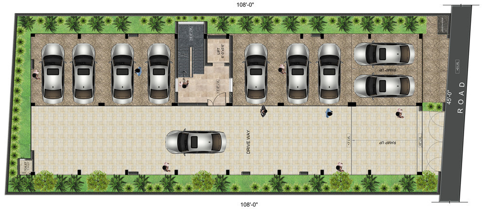  arya Cluster Plan Of Parking