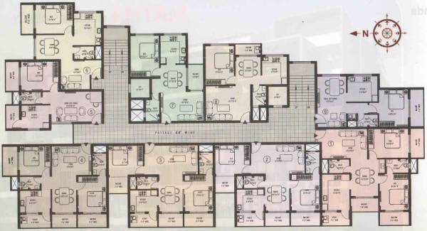 Matha Guru Residency Cluster Plan from 1st to 4th Floor guru-residency Matha Guru Residency Cluster Plan from 1st to 4th Floor