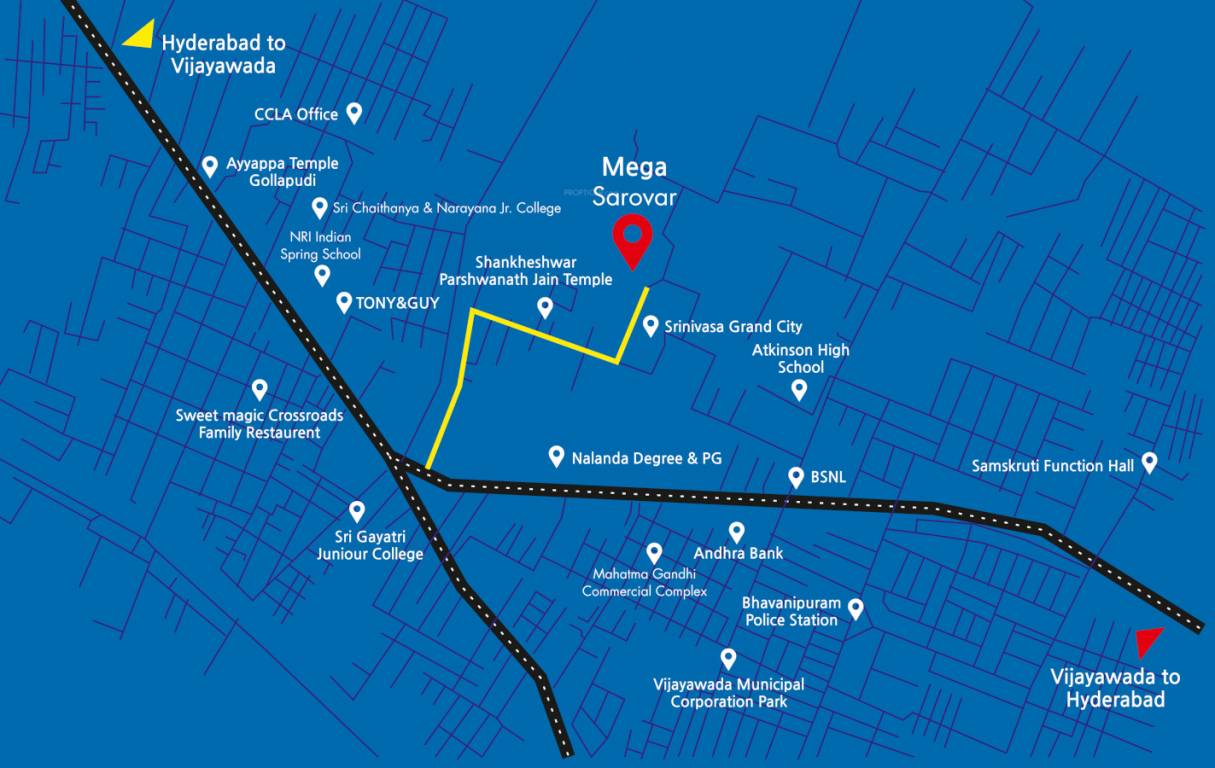 sarovar Location Plan