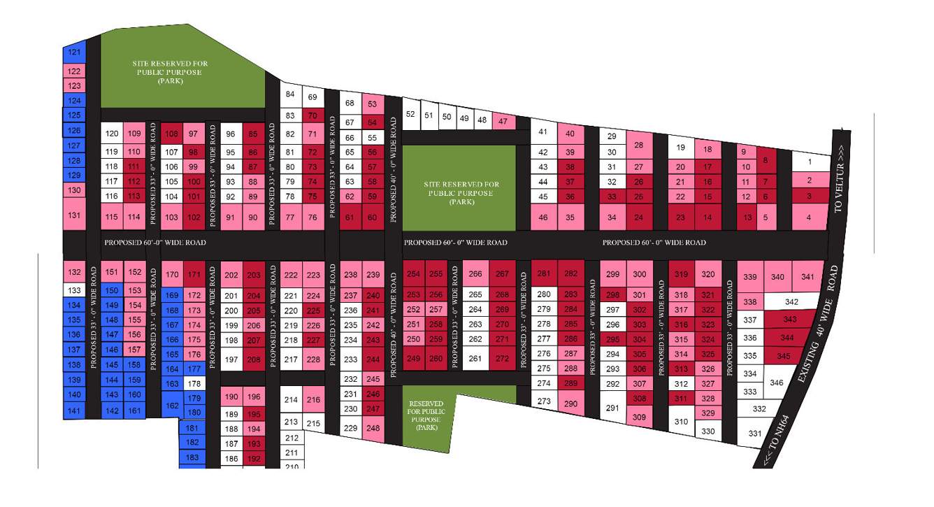  manidweepas arka meadows Layout Plan