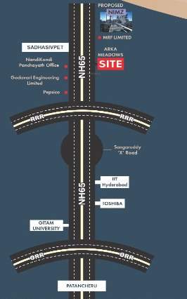  manidweepas arka meadows Location Plan
