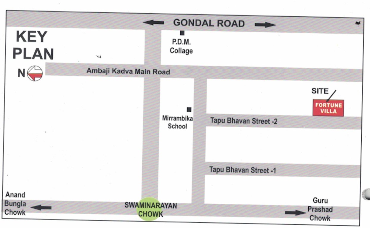 fortune villa Location Plan