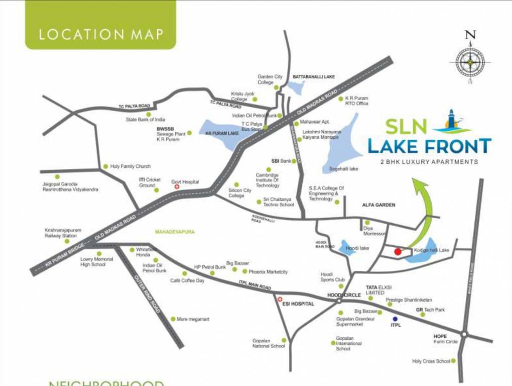  lake front Location Plan