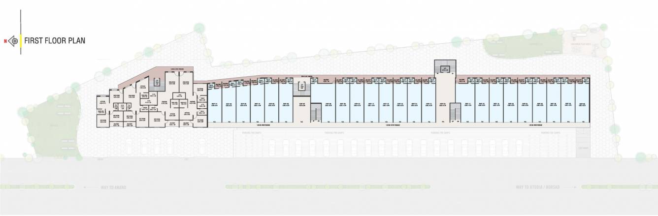 anand A, B, C Cluster Plan for 1st Floor