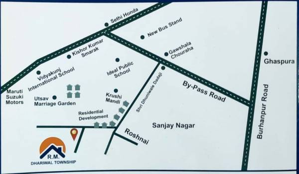 Location Plan r-m-dhariwal-township-plotting-rehmapur-khandwa Location Plan