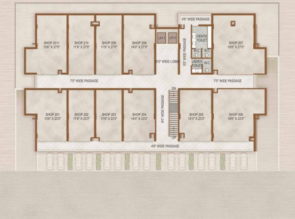  elite A, B And C  Cluster Plan for 1st Floor
