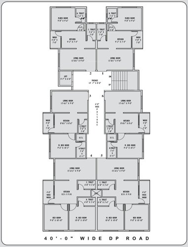  shivalika Shivalika A Cluster Plan For Typical Floor