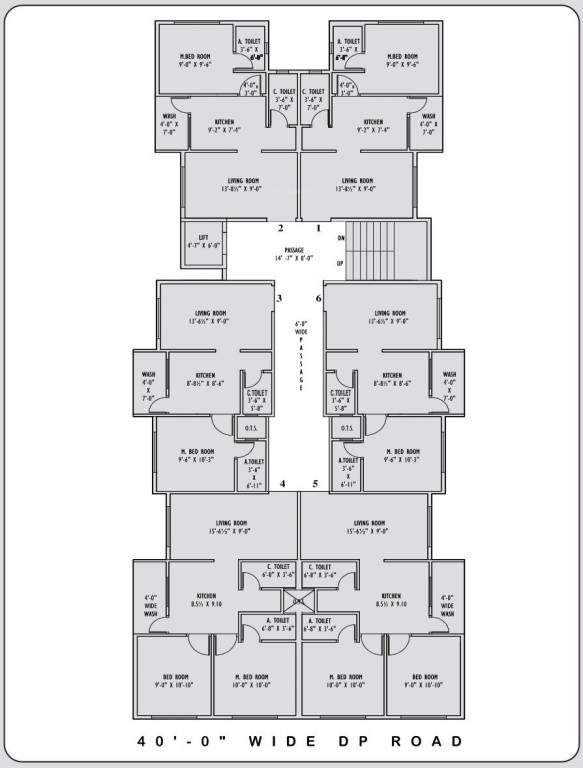 shivalika Shivalika A Cluster Plan For Typical Floor