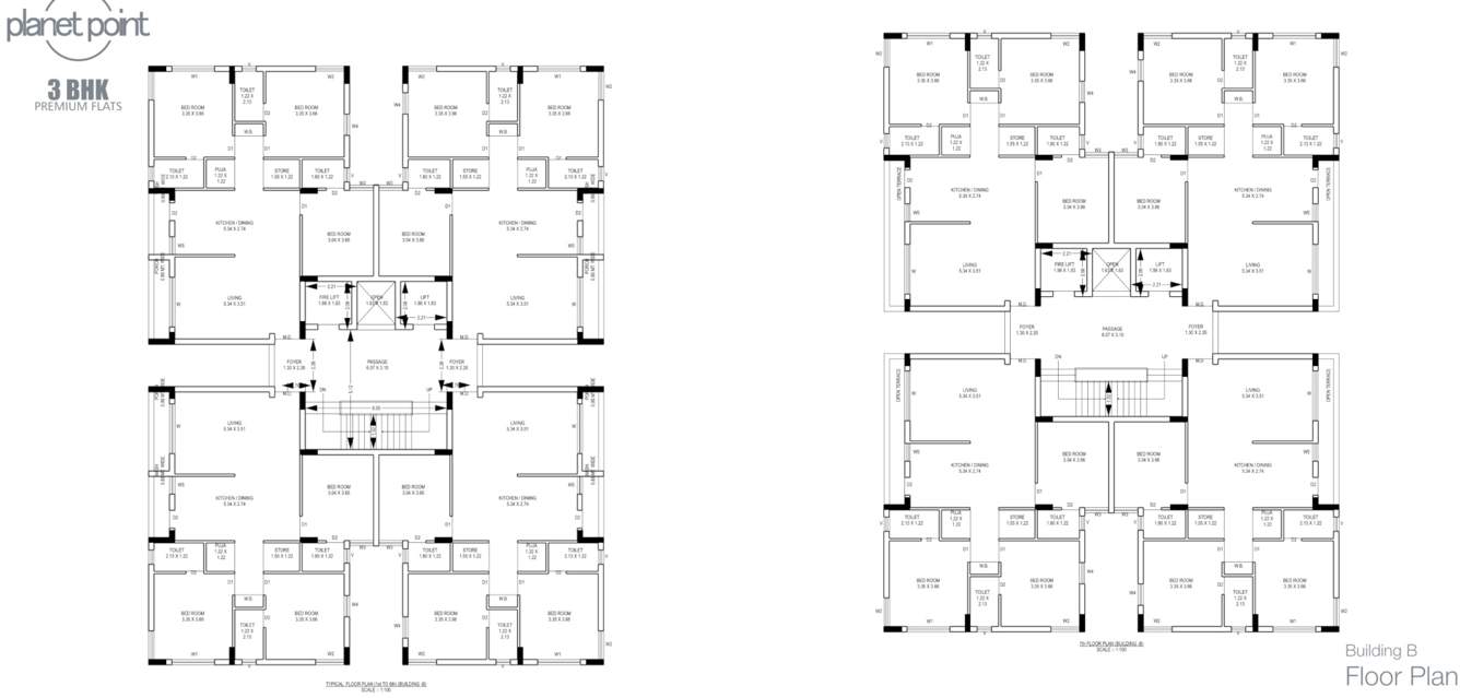 planet point Building B Cluster Plan